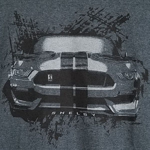 Mens T-Shirt Mustang Shelby 350 Size L Gray